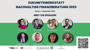 Zukunftswerkstatt Nachhaltige Finanzberatung 2023 in Berlin Visual